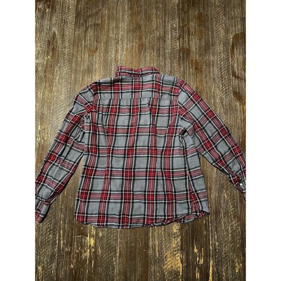 J. Crew Long Sleeve Plaid Shirt Size L - Picture 2 of 4